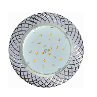 Светильник Ecola GX53 H4 DL5381 Сетка Белый/Алюм. 20x110 FW5381ECB