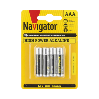Элемент питания Navigator Новая Энергия LR03/286 BL4 94751