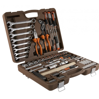 Набор инструмента универсальный 1/4", 1/2" DR, 77 предметов