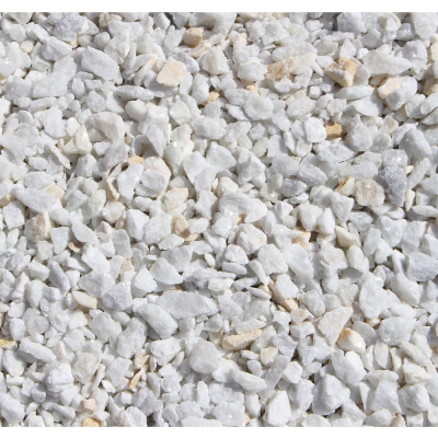 Крошка мраморная белая 5-10мм с примесью зерен других плотных пород