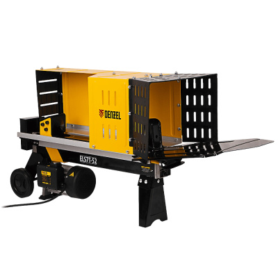 Дровокол электрический ELS7T-52, 2300 Вт, сила раскола 7т, макс. размеры полена D250х520 мм// Denzel