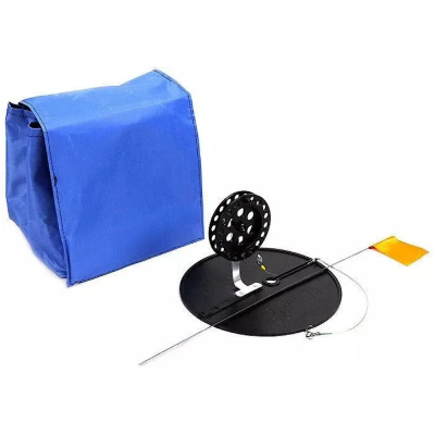 Набор жерлиц оснащ. с алюм. стойкой д-210мм катушка 75мм леска 10м в сумке (5 шт) Набор жерлиц оснащ. с алюм. стойкой д-210мм катушка 75мм леска 10м в сумке (5 шт)