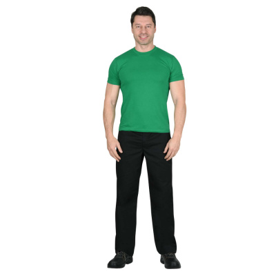 Футболка зелёная (трава) плотность 160 г/кв.м., х/б-100 %  р.  М (48-50)