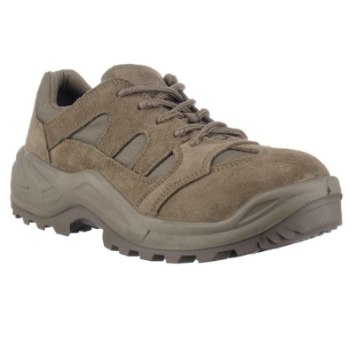 Полуботинки (кроссовки) "КОБРА" нат.кожа/текстиль, цвет: хаки 40