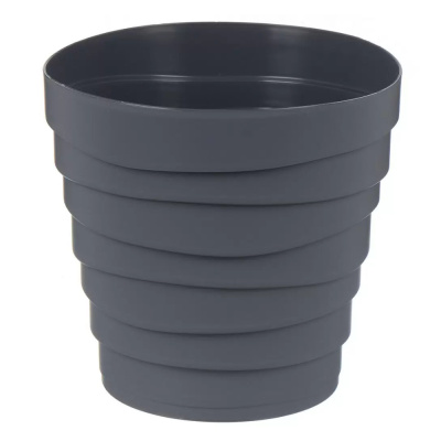 Бархан кашпо 2,25л d18 h16,8см антрацит /16