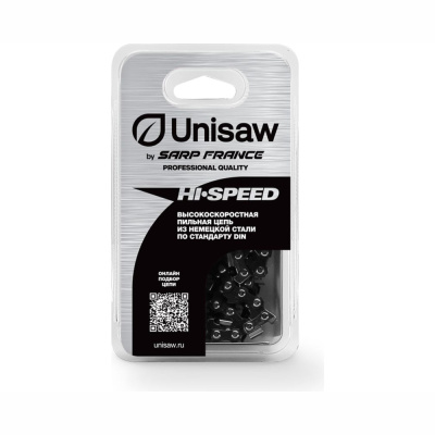 Цепь 10", 1/4", 1,1мм, 60 звеньев Unisaw Professional Quality, шт