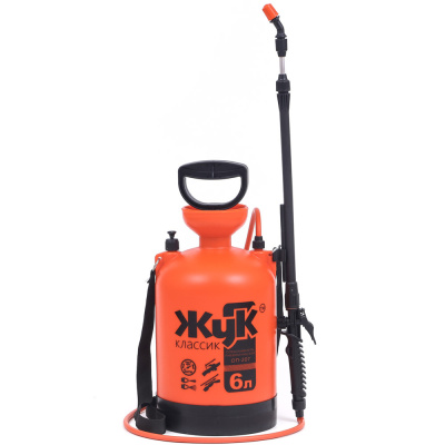 Опрыскиватель "ЖУК" 6 литров новый брандспойт ОП 207