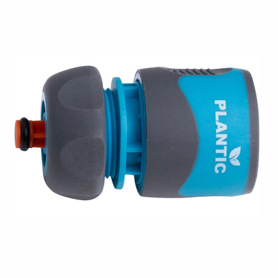 Коннектор 1/2", 65х40 мм, автостоп, пластик, Plantic, Light, 39369-01