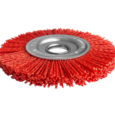 Корщетка нейлоновая "Колесо", 125 мм, Р80