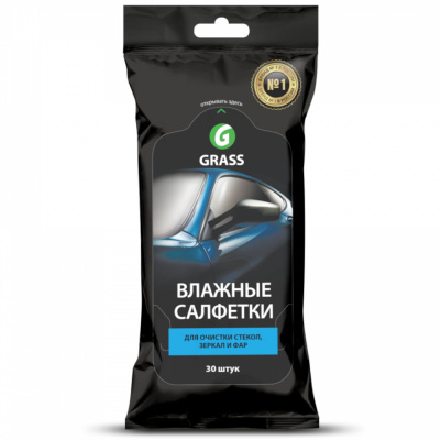 Салфетка влажная для очистки стекол, зеркал и фар (арт.IT-0313)