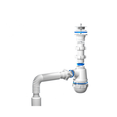 Сифон АНИ 1 1/2*40 с гибкой трубой 40х50 С 0110
