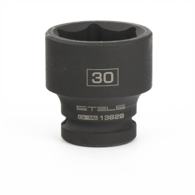 Головка ударная шестигранная, 30 мм, 1/2", CrMo// Stels