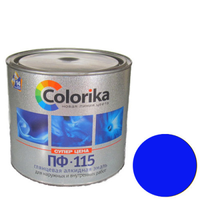 Эмаль ПФ-115 "Colorika" голубая 6,0кг