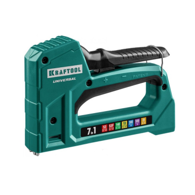 Степлер пластиковый 7-в-1: 53, 140, 13, 53F, 36, 300, 500, со скобами KRAFTOOL Universal 