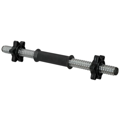 Гриф гантельный "Barbell" d 30 мм обрезиненная ручка/гайка Кетлера L370 мм