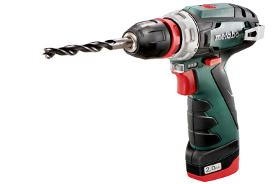 Дрель аккумуляторная PowerMaxx BS Quick Basic 10.8В 2х2.0 ,LC 40,кейс Метабо (Metabo)